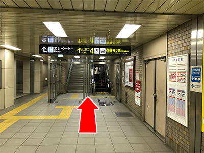 地下鉄すすきの駅からハピネス札幌まで1